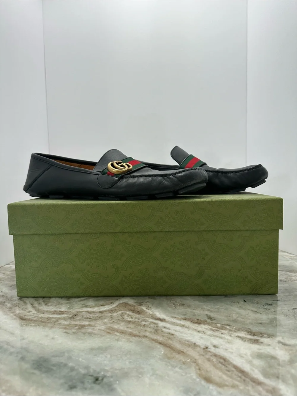Gucci black leather
